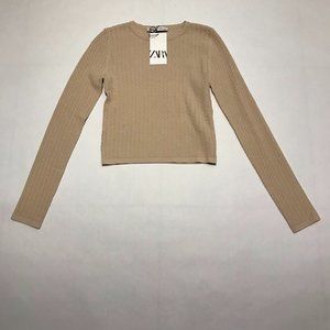 zara  knit top